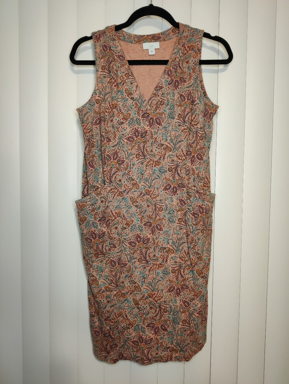 J. Jill Paisley V-Neck Dress